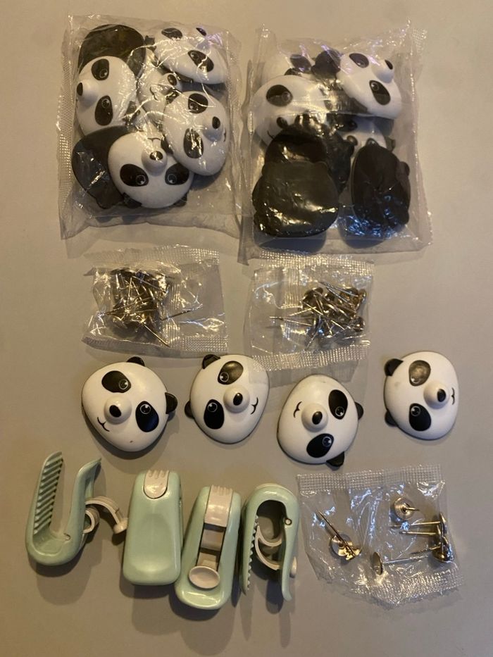 Lot Clips pinces Panda pour tenir la couette - photo numéro 3