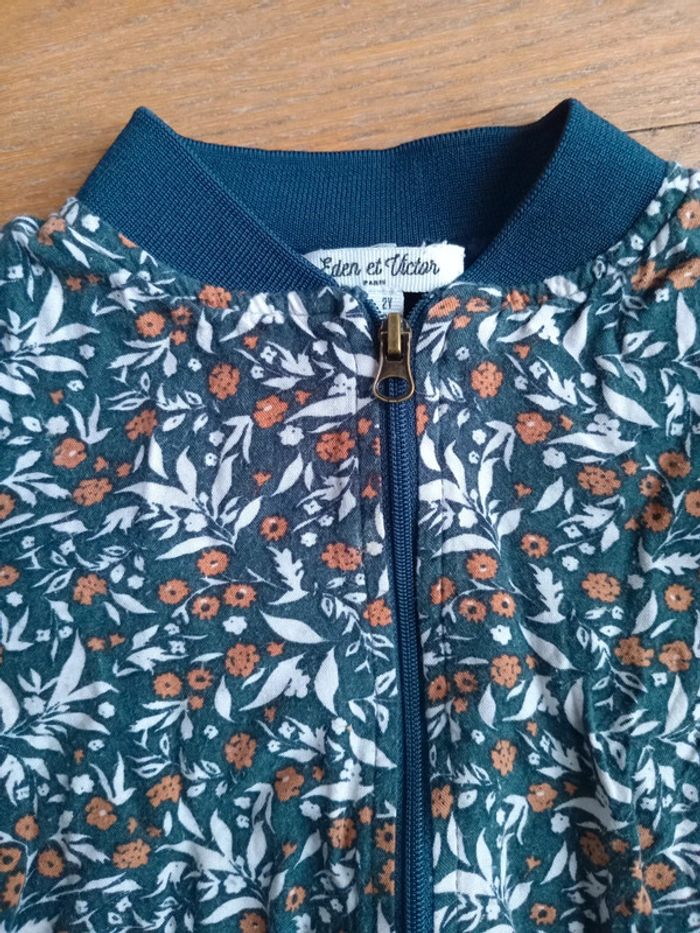 Gilet fille fleuri Eden et Victor 2 ans (88 cm) - photo numéro 5