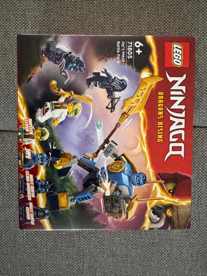LEGO Ninjago 71805 – Pack de combat du Mech de Jay – 4 minifigs – Neuf scellé