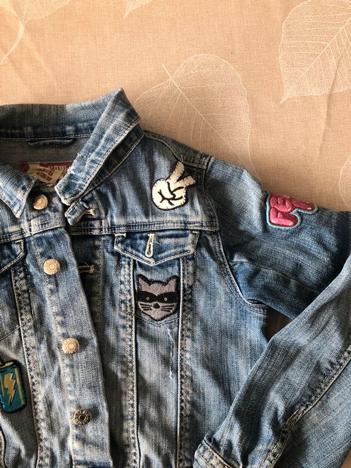 Veste en jeans 7/8 ans - photo numéro 2