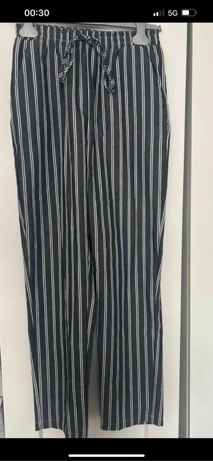 Pantalon rayé léger - photo numéro 2