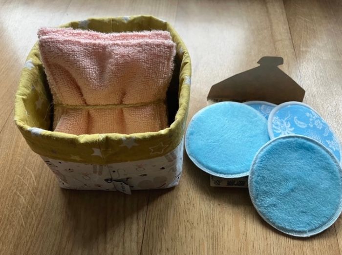 Lingettes lavables tissu neuf