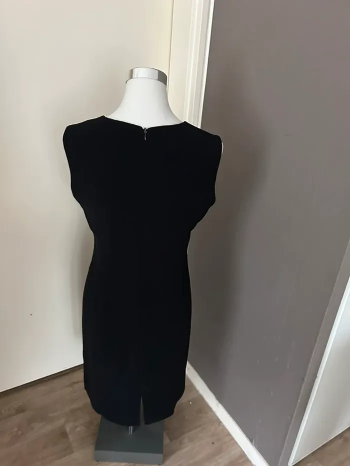 Amandine robe d’hiver noire sans manches femme, taille 40 - photo numéro 3