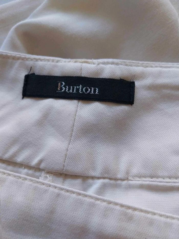 Pantalon en toile  blanc cassé T38 - photo numéro 8