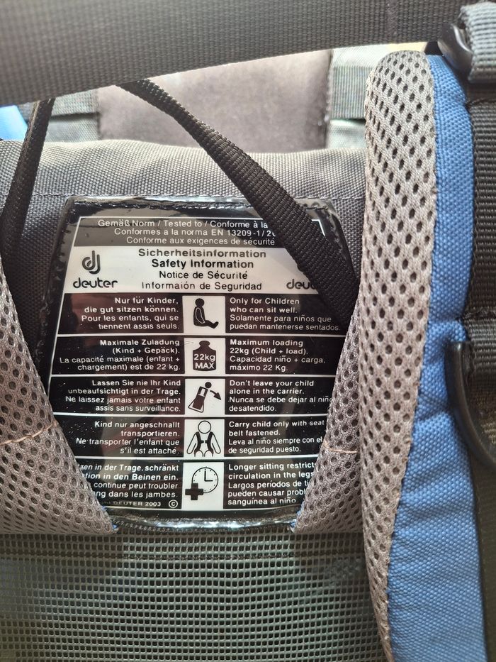 Sac a dos porte bébé Deuter comme neuf - photo numéro 5