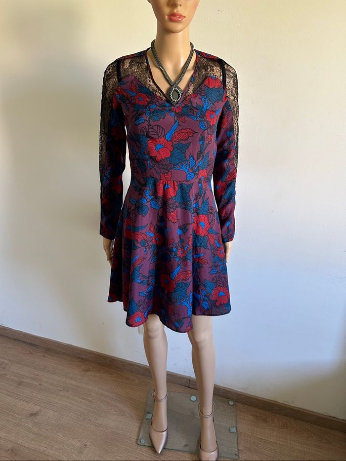 Robe imprimée neuve à manches longues Morgan taille 34 - photo numéro 3