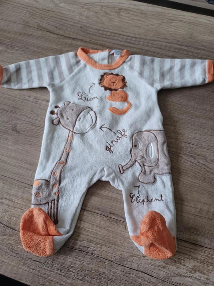 Lot 2 pyjamas animaux + bonnet - photo numéro 3