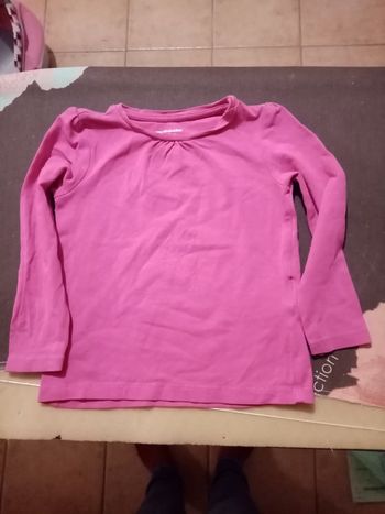 T-shirt manches longues uni 2A / 86cms