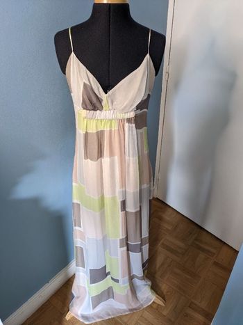 Robe longue fine bretelles en soie Patrizia Pepe T36/38