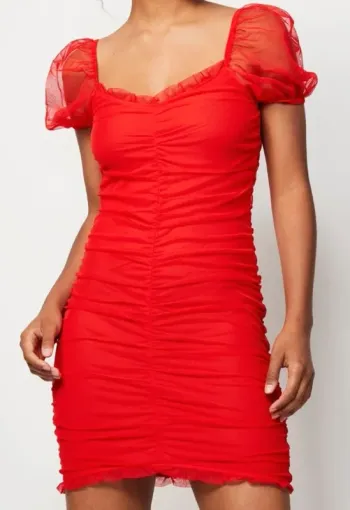 Robe fourreau rouge. Neuve. XXS