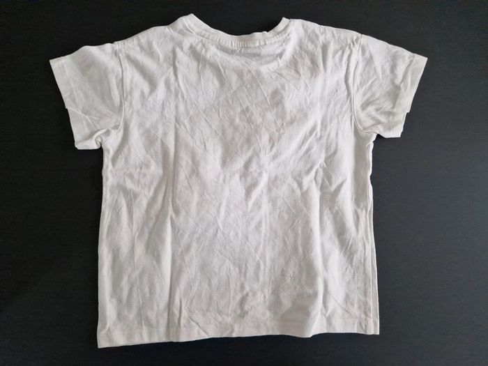 Tee-shirt manches courtes garçon Mango blanc mer 104 cm - photo numéro 5