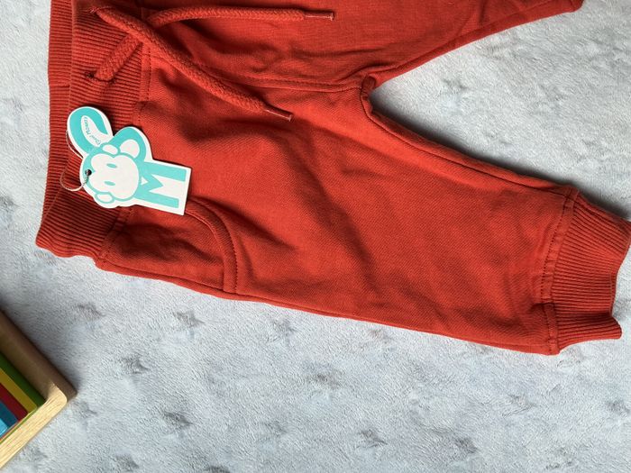 pantalon de jogging orange lien de serrage taille élastique 3 mois street monkey - photo numéro 4