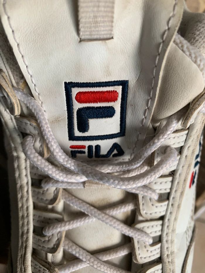 Baskets Fila T39 blanche - photo numéro 5