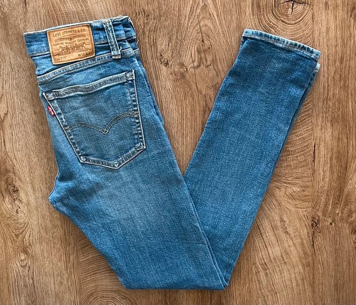 Jean/pantalon bleu délavé 519 Slim pour homme, taille : W 30 L 34 (40 taille française) - photo numéro 2