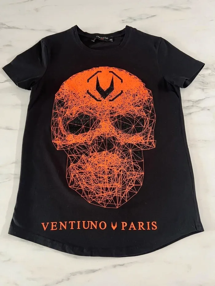 Ventiuno paris t-shirt tête de mort XS - photo numéro 6