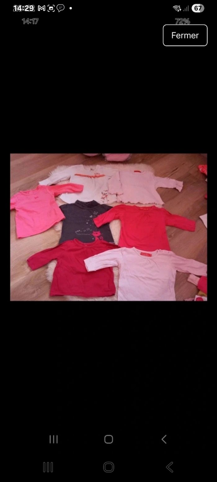 Lots de 7 haut 6 mois