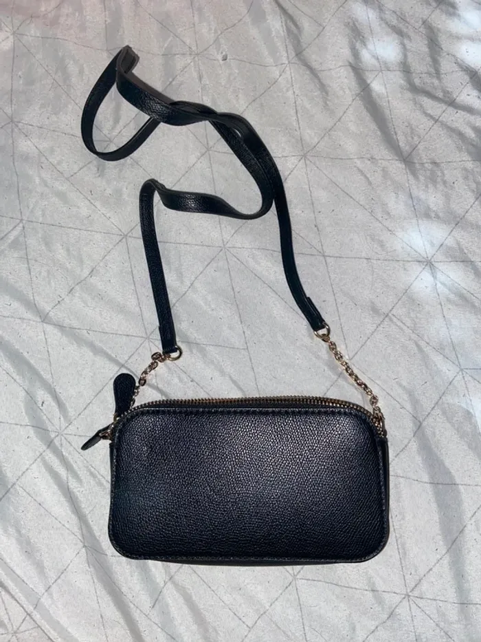 Petit sac à main noir et doré - photo numéro 2