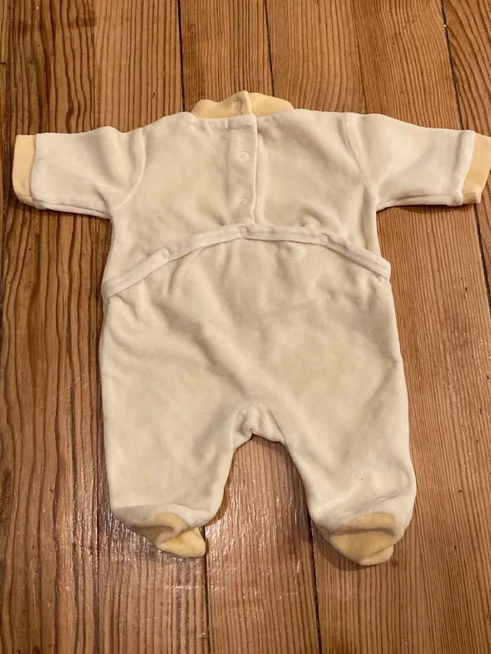 Pyjama velours naissance jaune - photo numéro 4