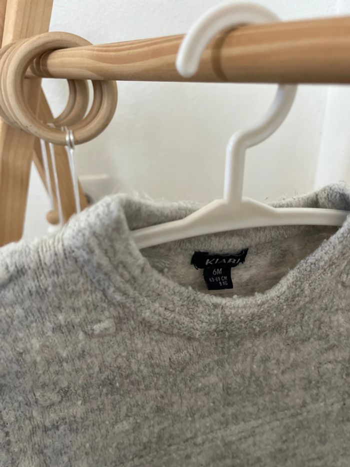 Robe Kiabi grise 6 mois - photo numéro 2