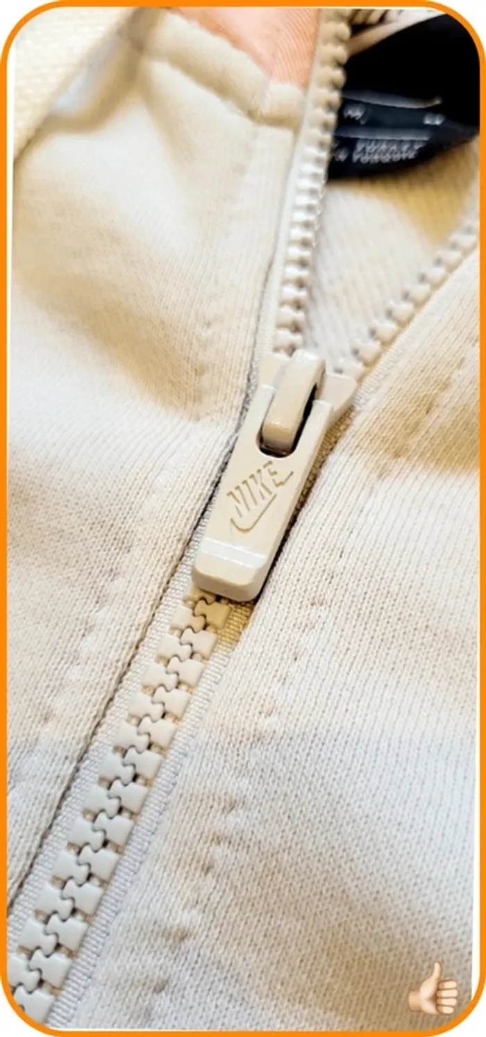 Veste à capuche Nike - Taille M Oversize - Homme - Très bon état - Blanc cassé - photo numéro 6