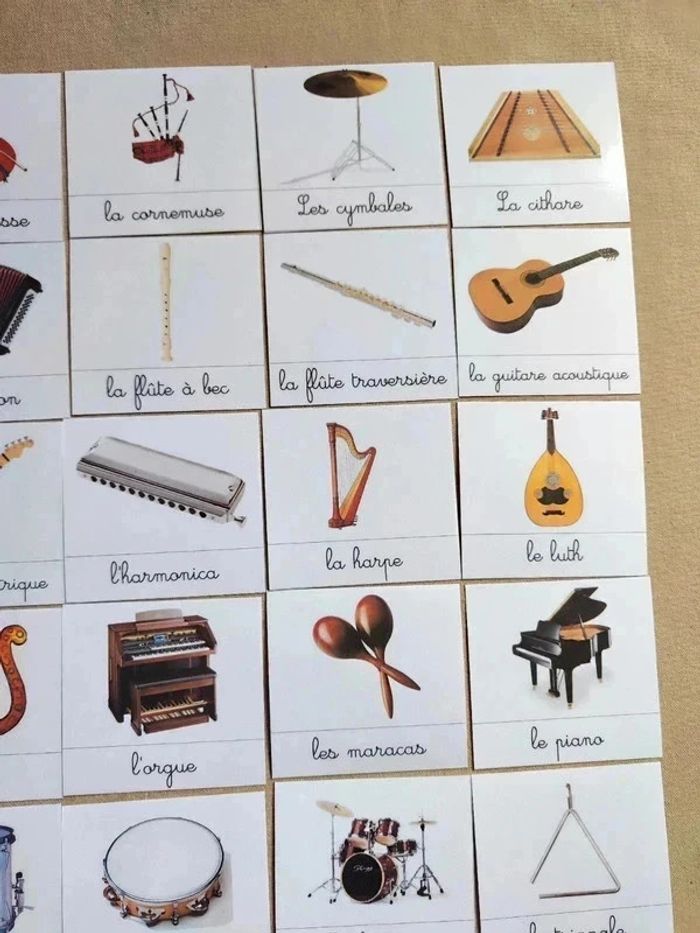33 cartes de nomenclature des instruments de musique - photo numéro 4