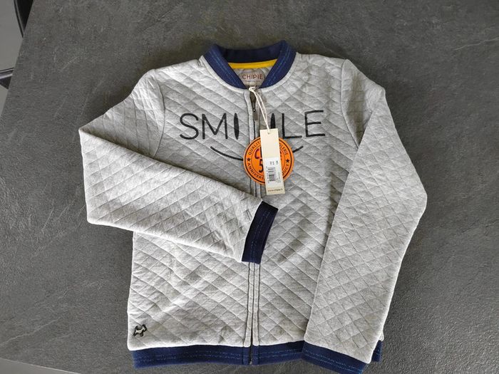 40 € Gilet gris chiné Chipie Neuf avec étiquette 12 ans - photo numéro 2