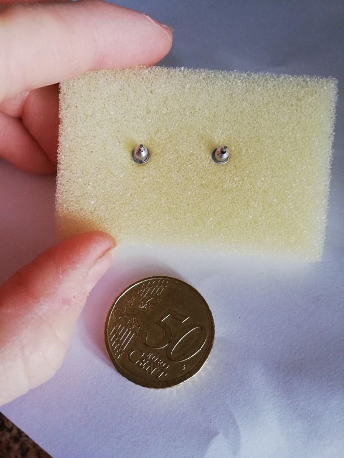 Magnifiques BO neuves vintage nacre - photo numéro 2