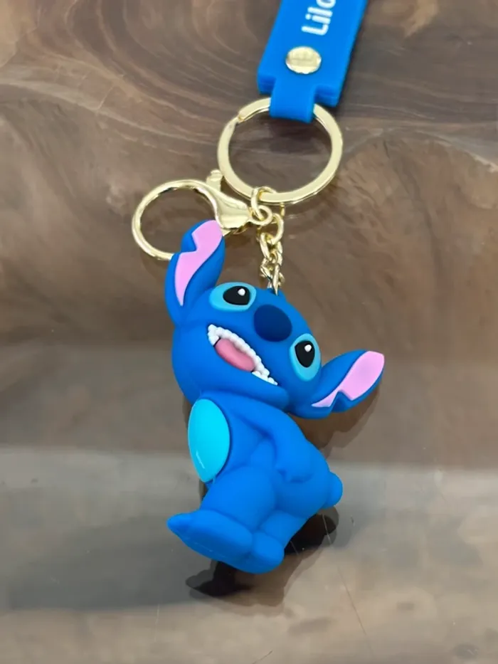 Porte clé Stitch pose bleu plastique - photo numéro 3