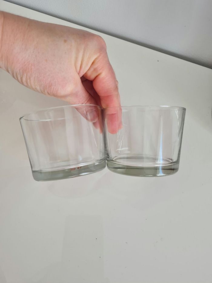 Deux photophores en verre - photo numéro 2