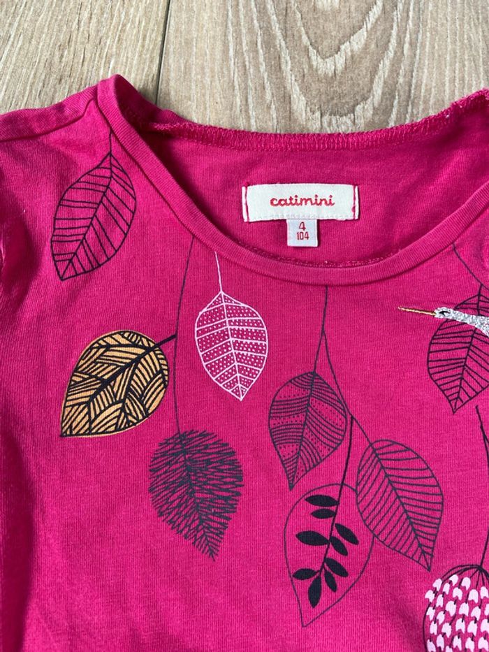 Tee shirt manches longues catimini 4 ans - photo numéro 3
