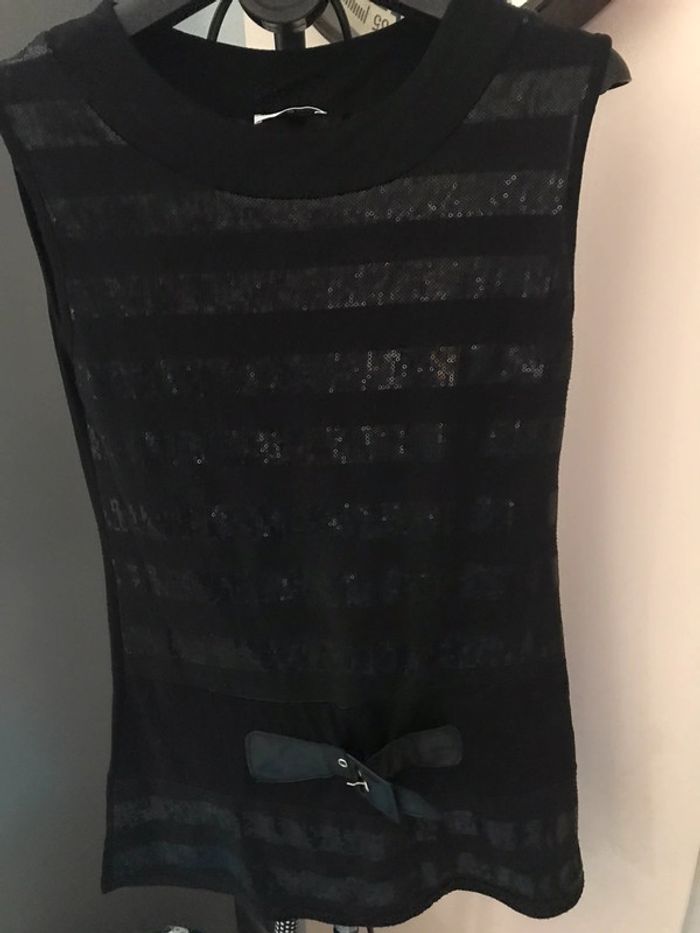 Débardeur noir cache cache paillettes