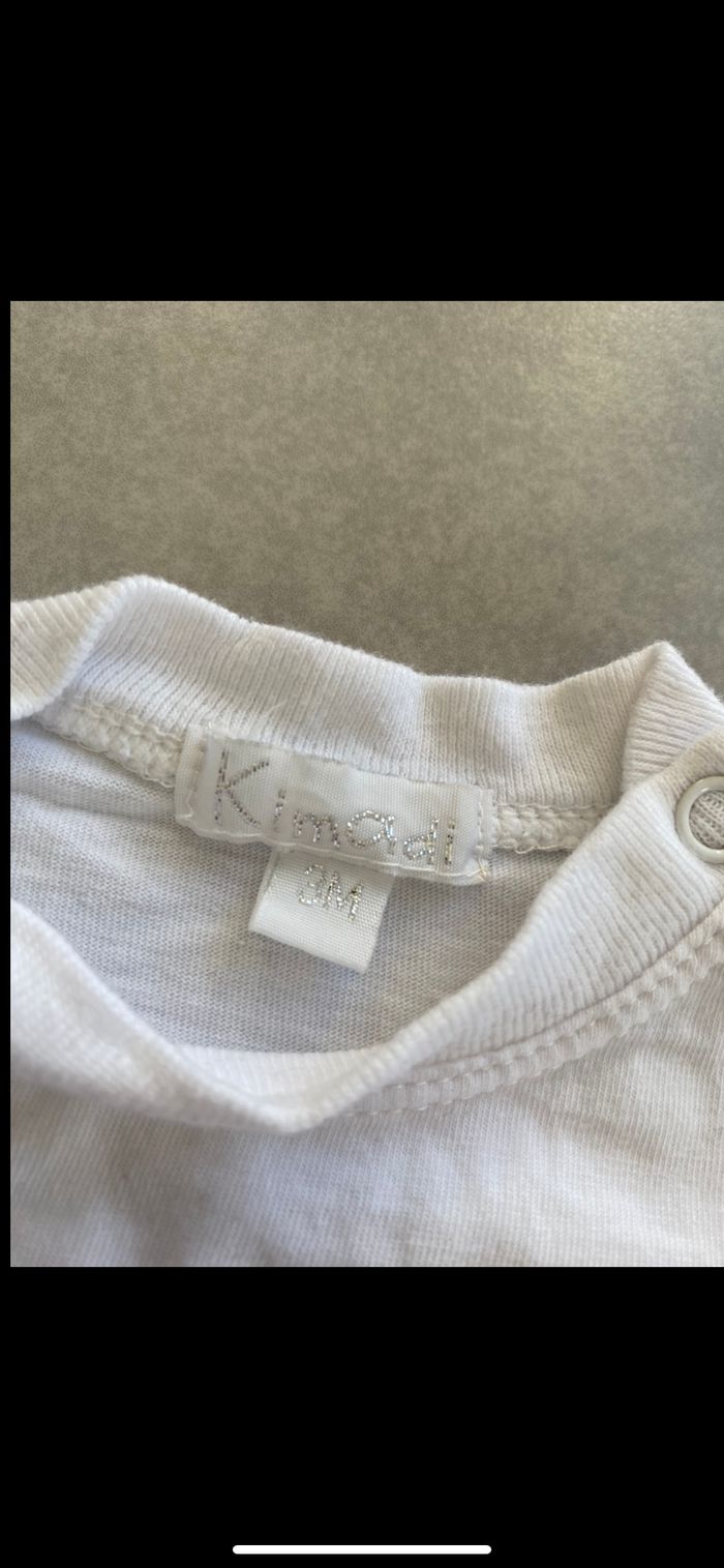 Tee shirt manches courtes mixte 3 mois - photo numéro 8