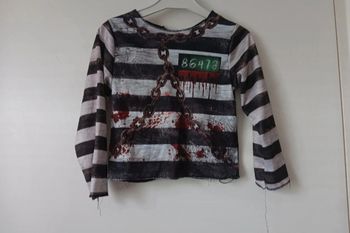 Maillot prisonnier halloween 110cm