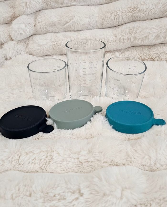 Lot de 3 grands pots en verre Béaba - photo numéro 6