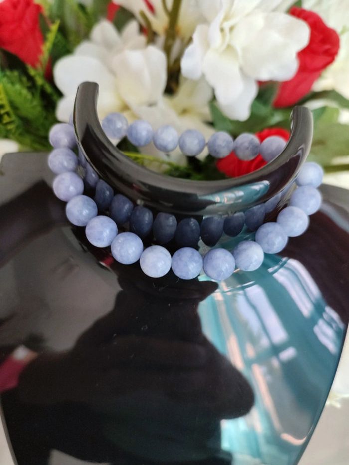 Bracelet en pierres naturelles contre le stress - photo numéro 2