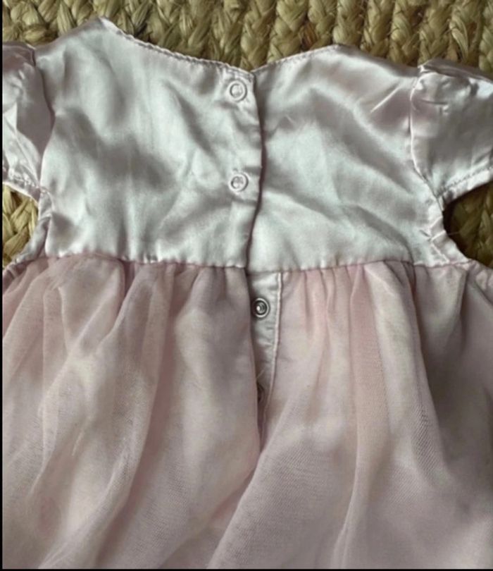 Robe cérémonie + bloomer rose poudré fille 12 mois - photo numéro 4