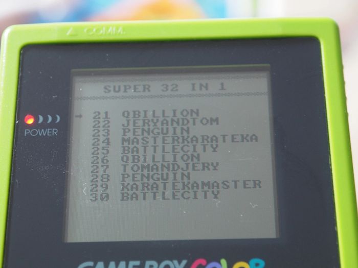 Jeu Game Boy Color 32 in 1 - photo numéro 4
