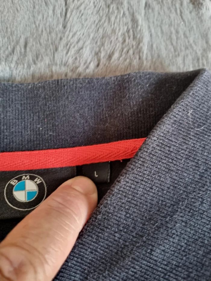 Polo manches courtes BMW Noir, L Hommes - photo numéro 6