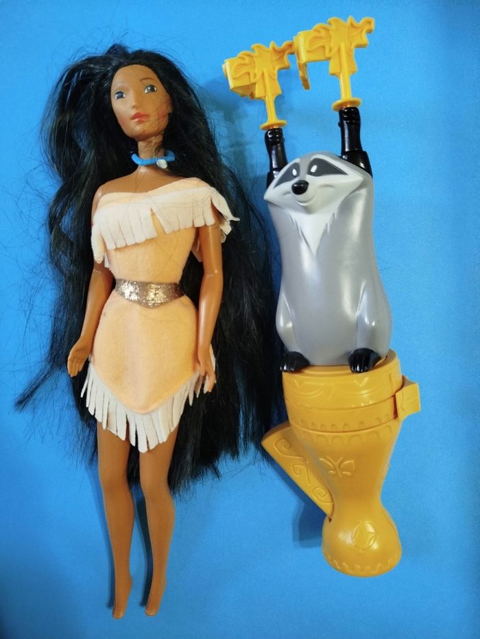 Barbie Pocahontas et machine à tresses - photo numéro 1
