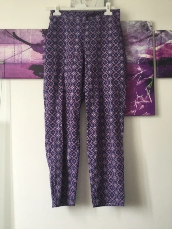 Pantalon d’été léger à motifs taille 36