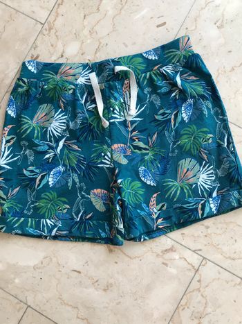 Short fond bleu canard fille 8 Ans