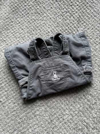 Salopette obaïbi chaude 9 mois bouton à pression 