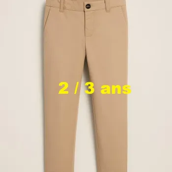 Pantalon beige H & M Taille 2 / 3 ans