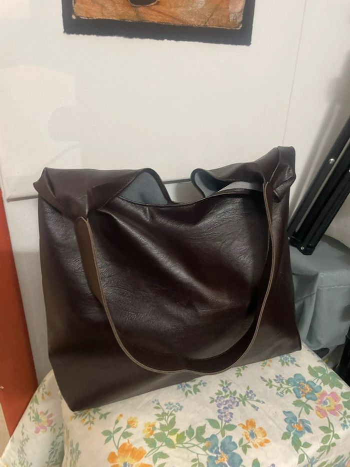 Sac fourre-tout marron - photo numéro 9