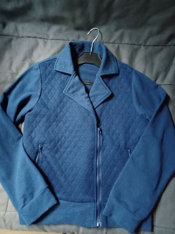 Veste style perfecto bleu Tissaia taille 14 ans