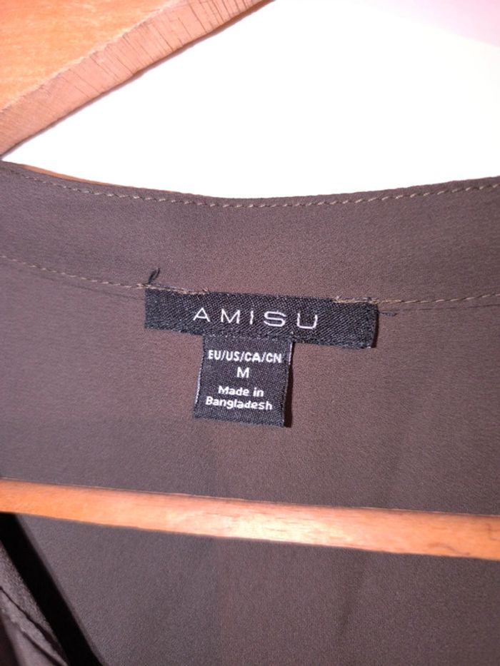 Chemisier marron fluide T/M - photo numéro 3