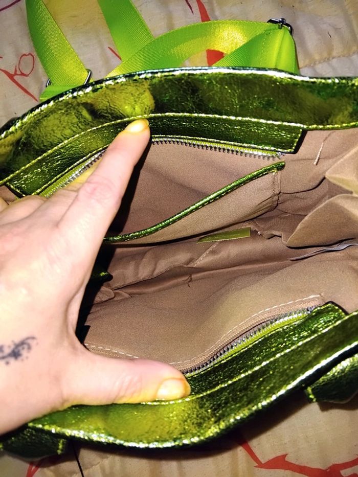 Sac à main couleur métallisé - photo numéro 4