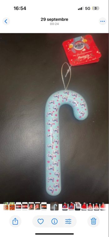 Canne a sucre Noel stitch