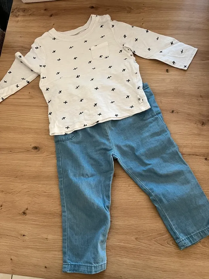 Ensemble jean et blanc