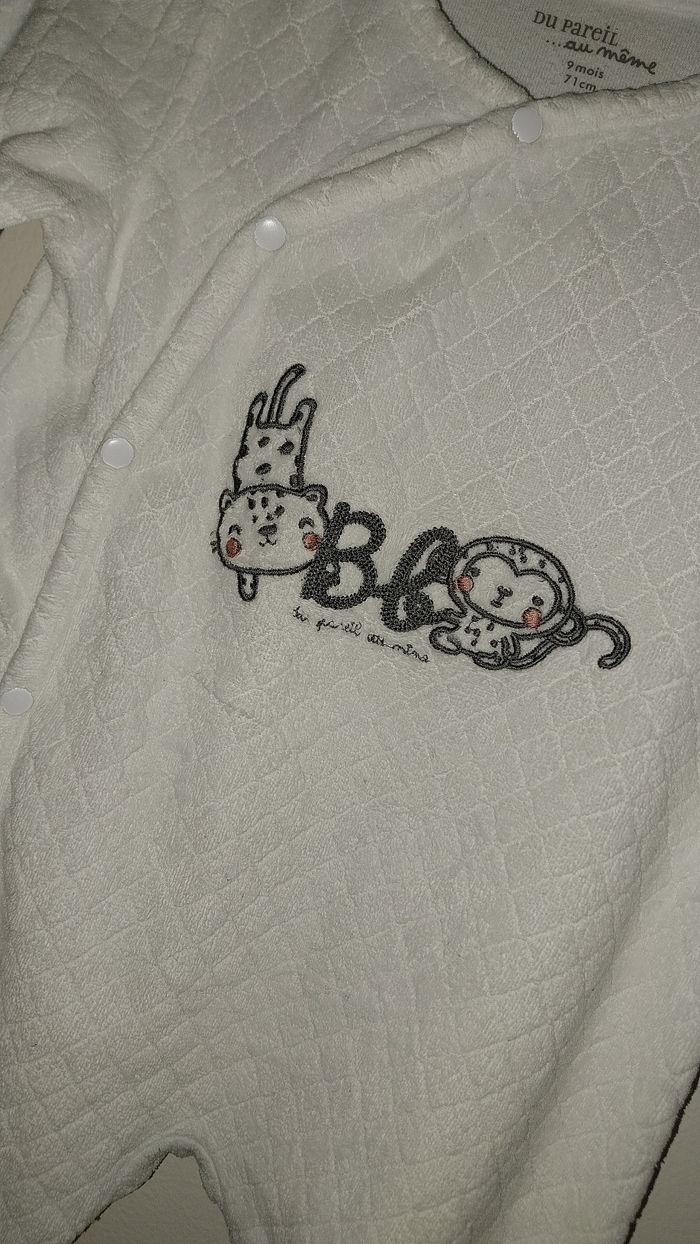 Pyjama/ dorsbien/ Grenouillère État neuf Taille 9 mois Dpam - photo numéro 6